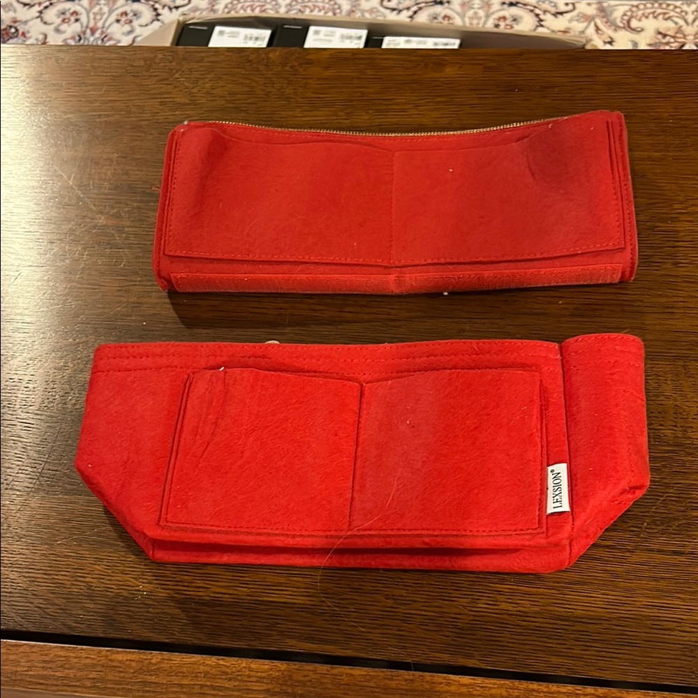 Red Felt purse/bag Organizer by Lexsion